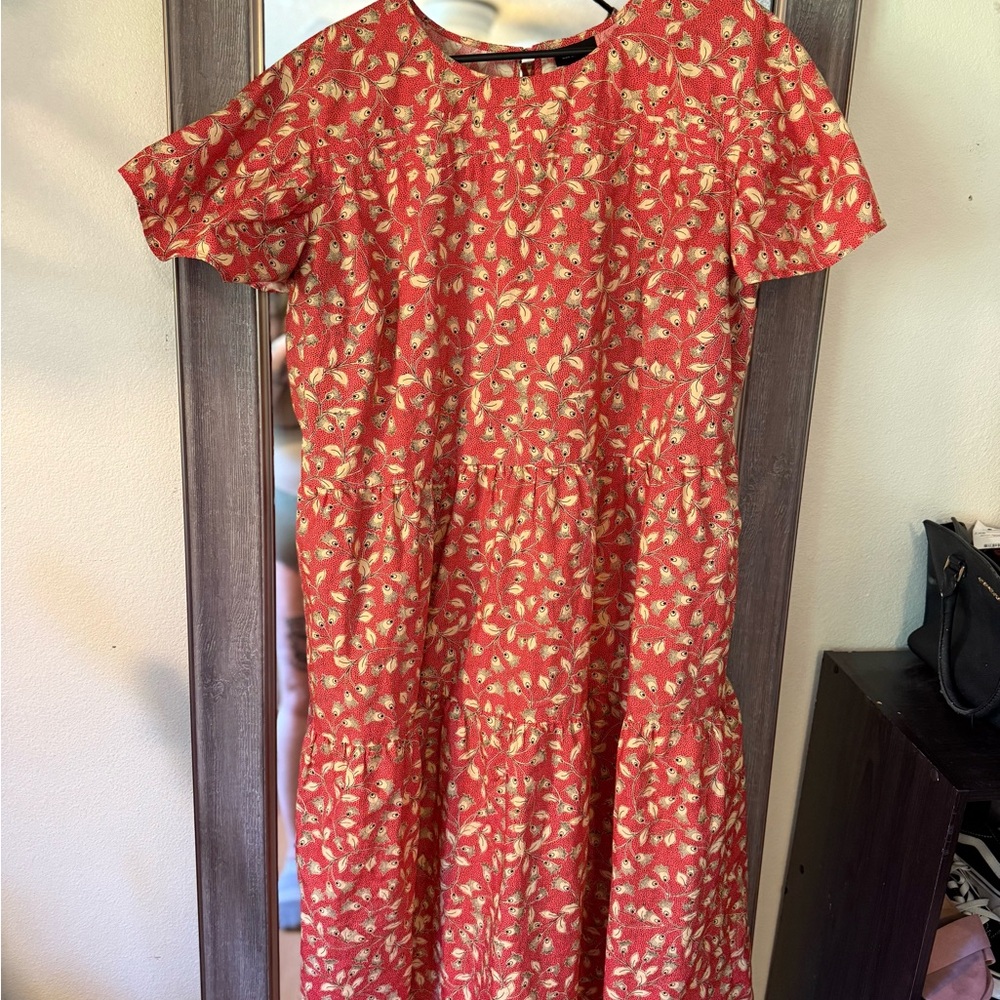 Floral Red Dress - Picture 2 of 3